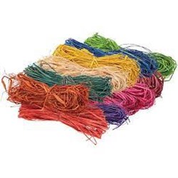 Rainbow Coloured Raffia 25g Burgundy